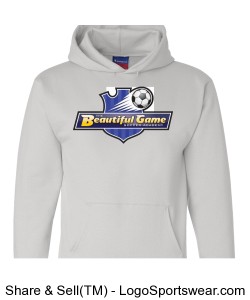 Champion Adult Powerblend Hooded Sweatshirt Design Zoom